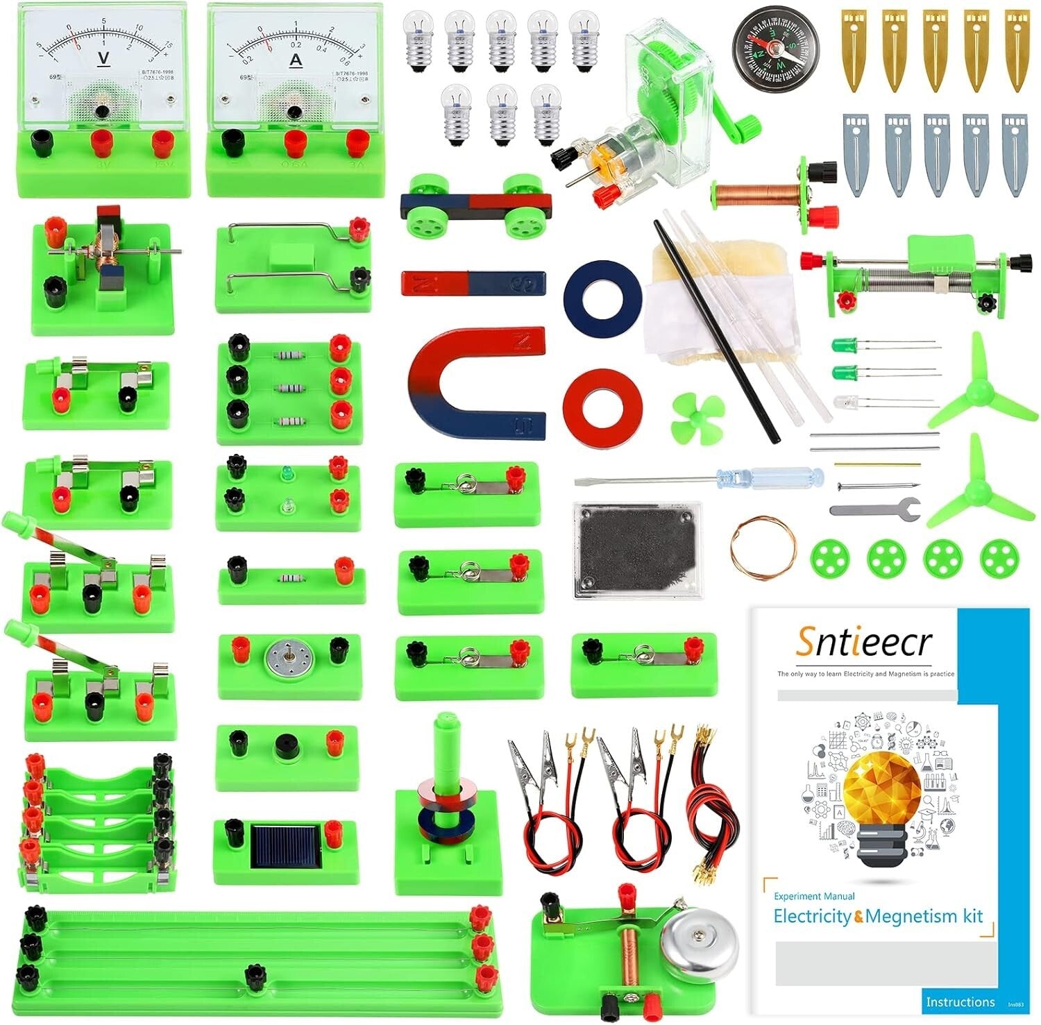 Electric Circuit Learning Kit for Kids 8-16 - Fun Magnetism Experiments Included