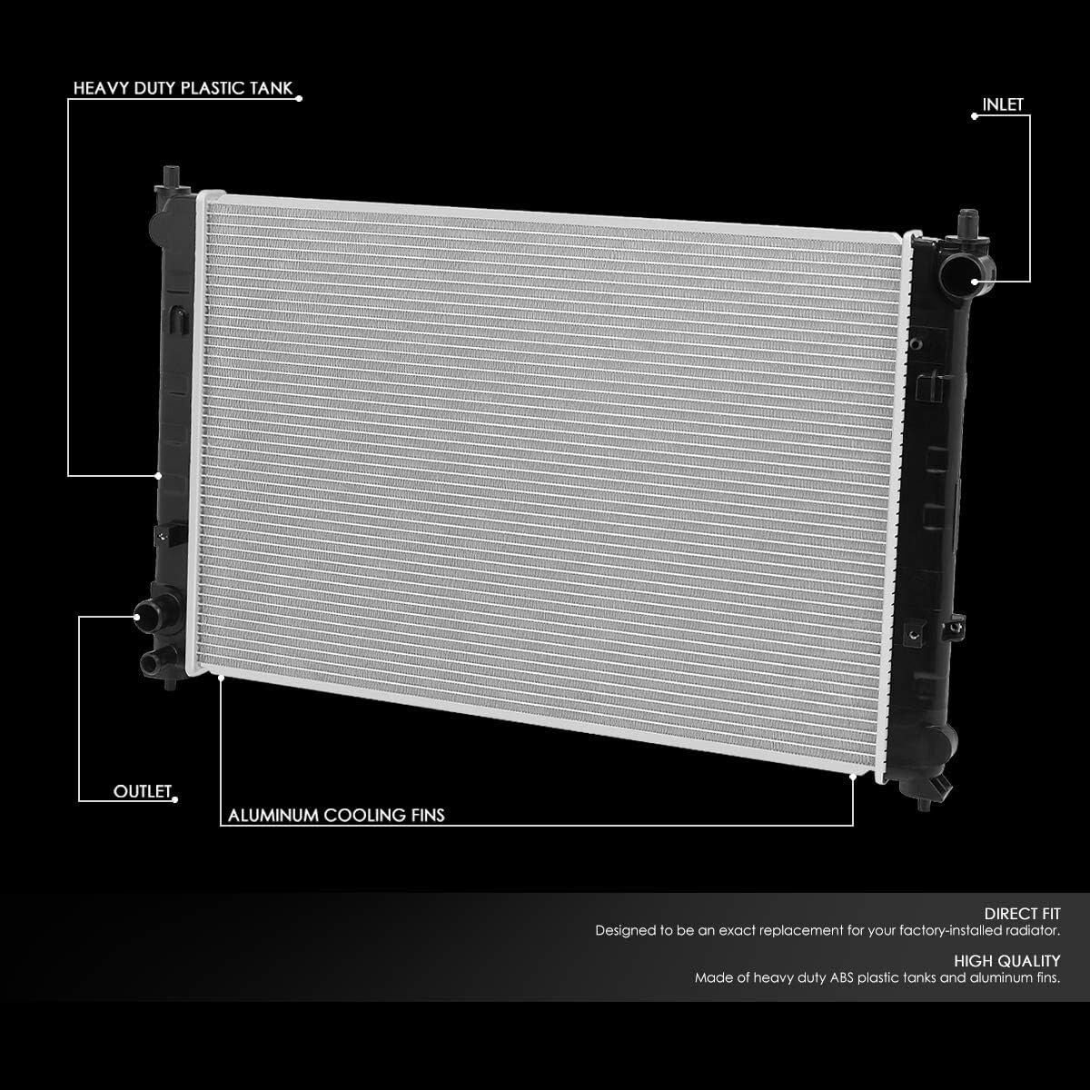 Enhanced Cooling Efficiency Aluminum Radiator for 02-06 Mazda MPV AT Vehicles