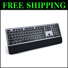 Load image into Gallery viewer, Multi-Device Rechargeable Keyboard with 3-Level Backlit for Office &amp; Home Use