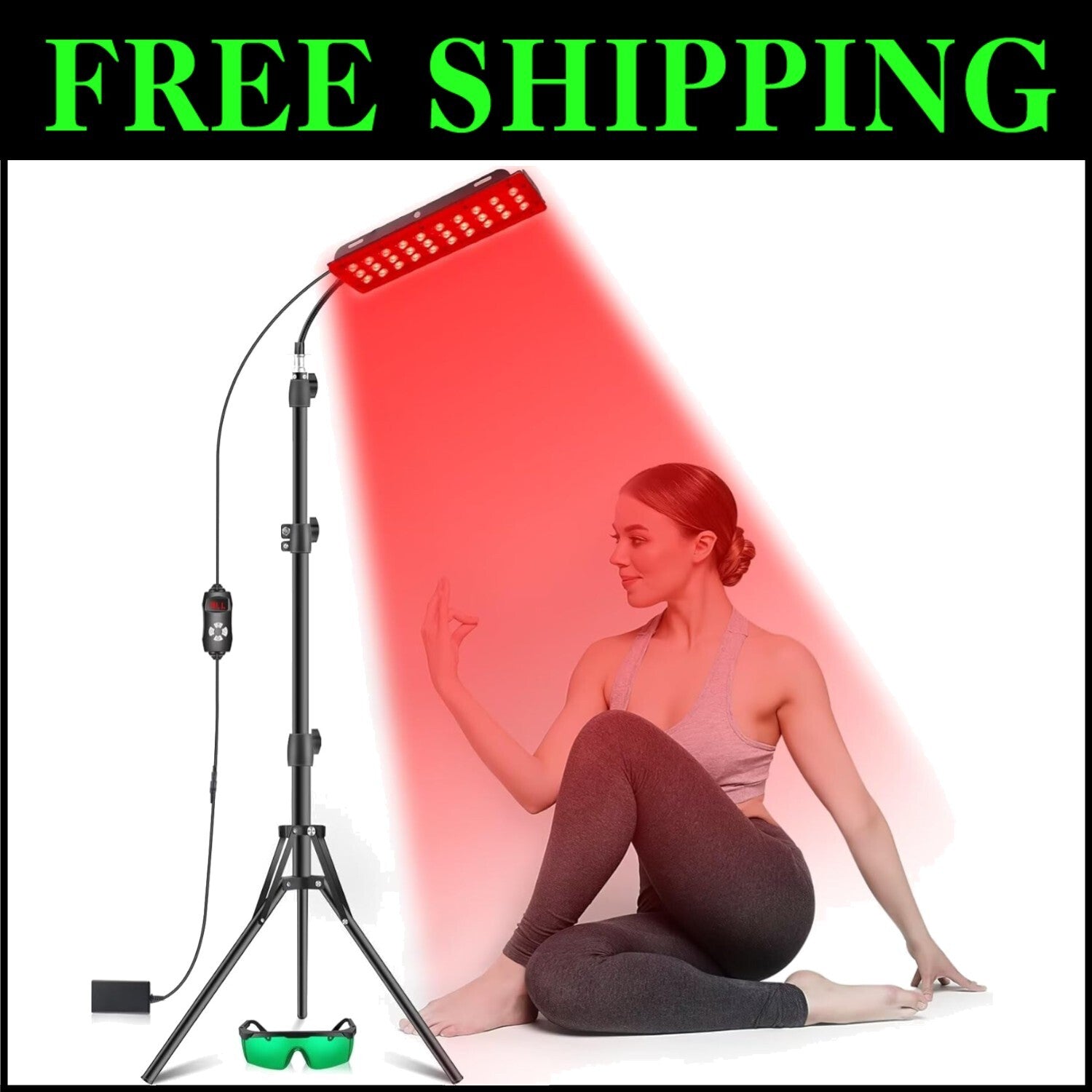 Adjustable Red Light Therapy Panel with Stand - Energize Cells & Alleviate Pain