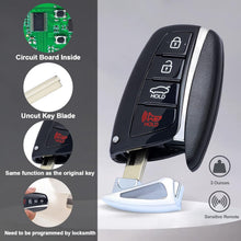 Load image into Gallery viewer, 4 Button Keyless Entry Remote for Hyundai Santa Fe 2013-2018 - Complete Package