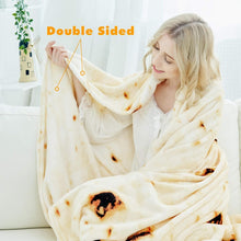 Load image into Gallery viewer, Giant Burrito Flannel Blanket – 90” Lightweight Throw for Cozy Laughs