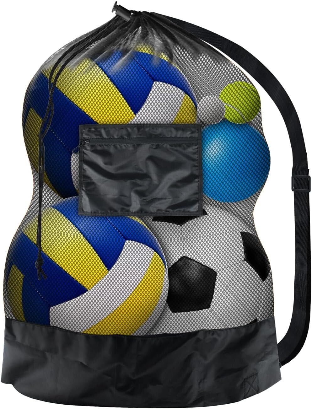 Lightweight Sports Drawstring Bag with Multi-Compartment Design for Convenience