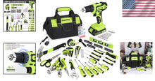 Load image into Gallery viewer, Versatile 20V Cordless Drill Combo with 232 Home Repair Tools - Lightweight