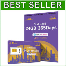 Load image into Gallery viewer, Multi-Size 4G LTE SIM Card for Security Cameras and Mobile Devices - USA Service