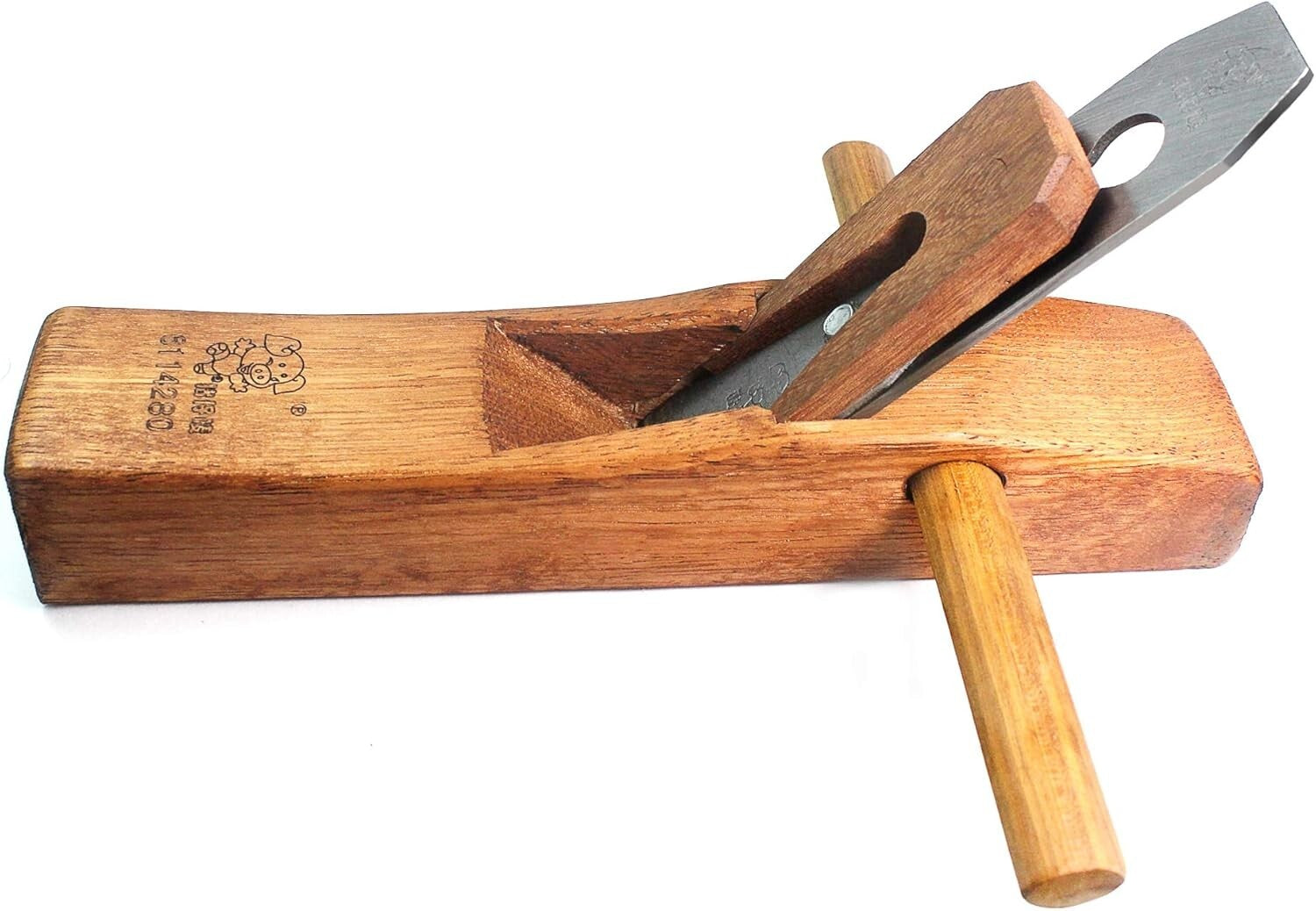 Professional Red Hand Planer - 11" Steel Cutter Ideal for DIY Wood Projects