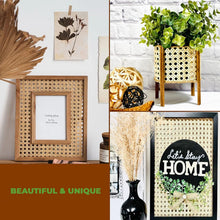 Load image into Gallery viewer, Natural Brown Rattan Cane Webbing 60"L x 24"W for Elegant Home Decor Projects