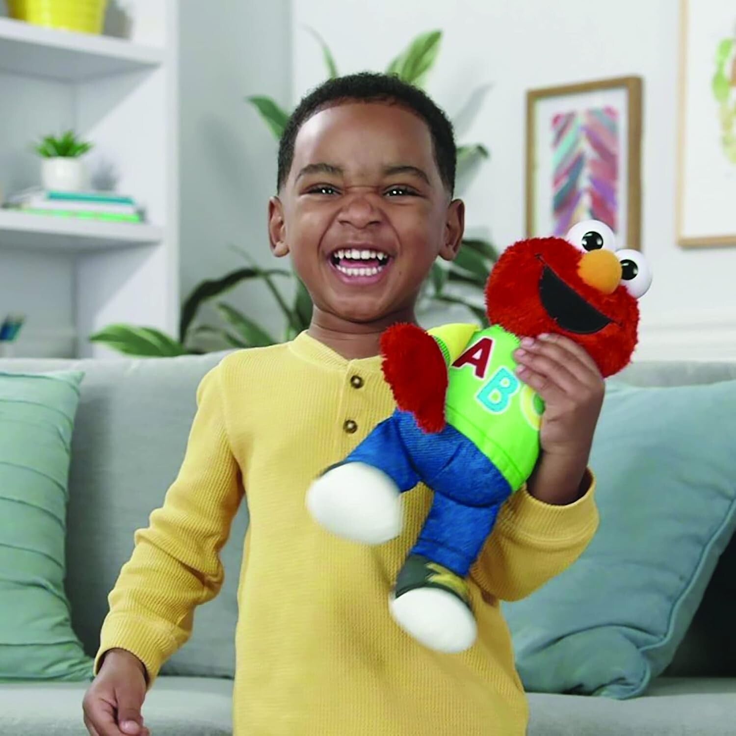 Cuddly Playskool Elmo Toy: Sings ABCs in English & Spanish - Fun Learning