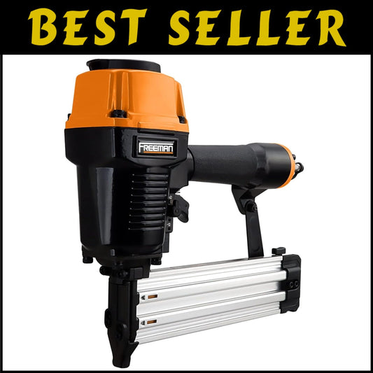 Heavy Duty Pneumatic 14-Gauge T Nailer for Concrete and Steel - 5/8'' to 2-1/2''