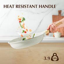 Load image into Gallery viewer, Healthy 12.5 Inch Nonstick Ceramic Frying Pan with Lid - Induction Compatible