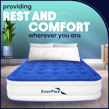 Load image into Gallery viewer, Durable Twin Air Mattress with Built-In Pump – Perfect for Camping &amp; Home Use
