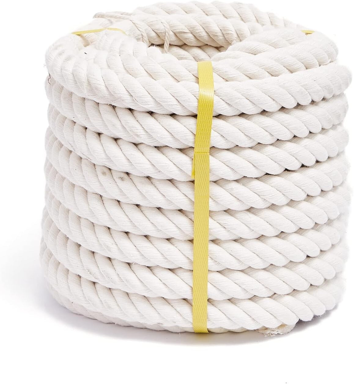 Versatile 1 Inch Thick Cotton Craft Rope - 100 Feet for Indoor & Outdoor Use