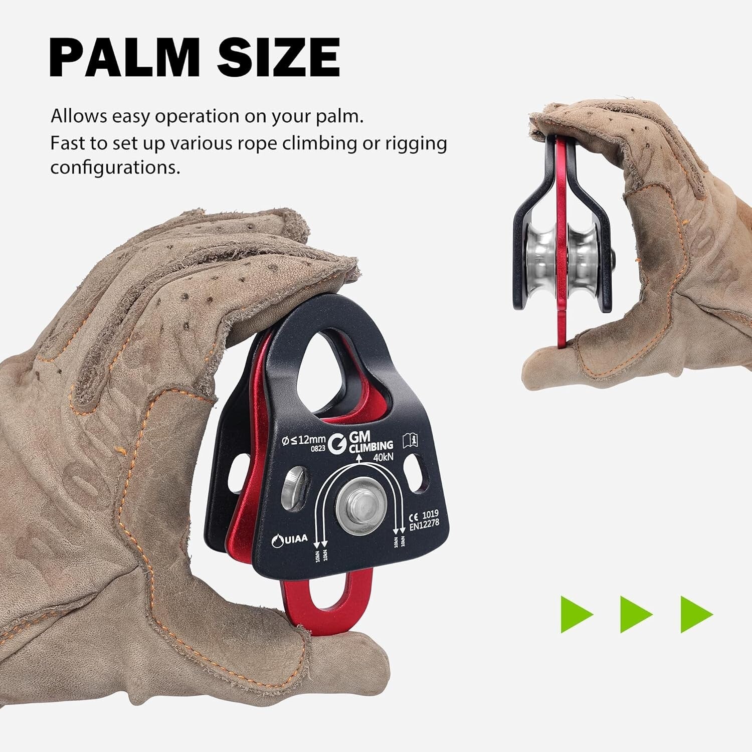 Portable 5:1 Pulley System with Micro Double Pulleys - Perfect for Rescues