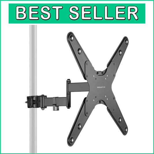 Extendable Pole Mount for TVs & Monitors 32" - 55", Fits 1.1" to 1.96" Poles