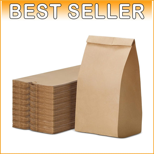 Eco-Friendly 5lb Kraft Paper Bags: Perfect for Lunch, Bakery Treats & Parties