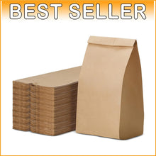 Load image into Gallery viewer, Eco-Friendly 5lb Kraft Paper Bags: Perfect for Lunch, Bakery Treats &amp; Parties
