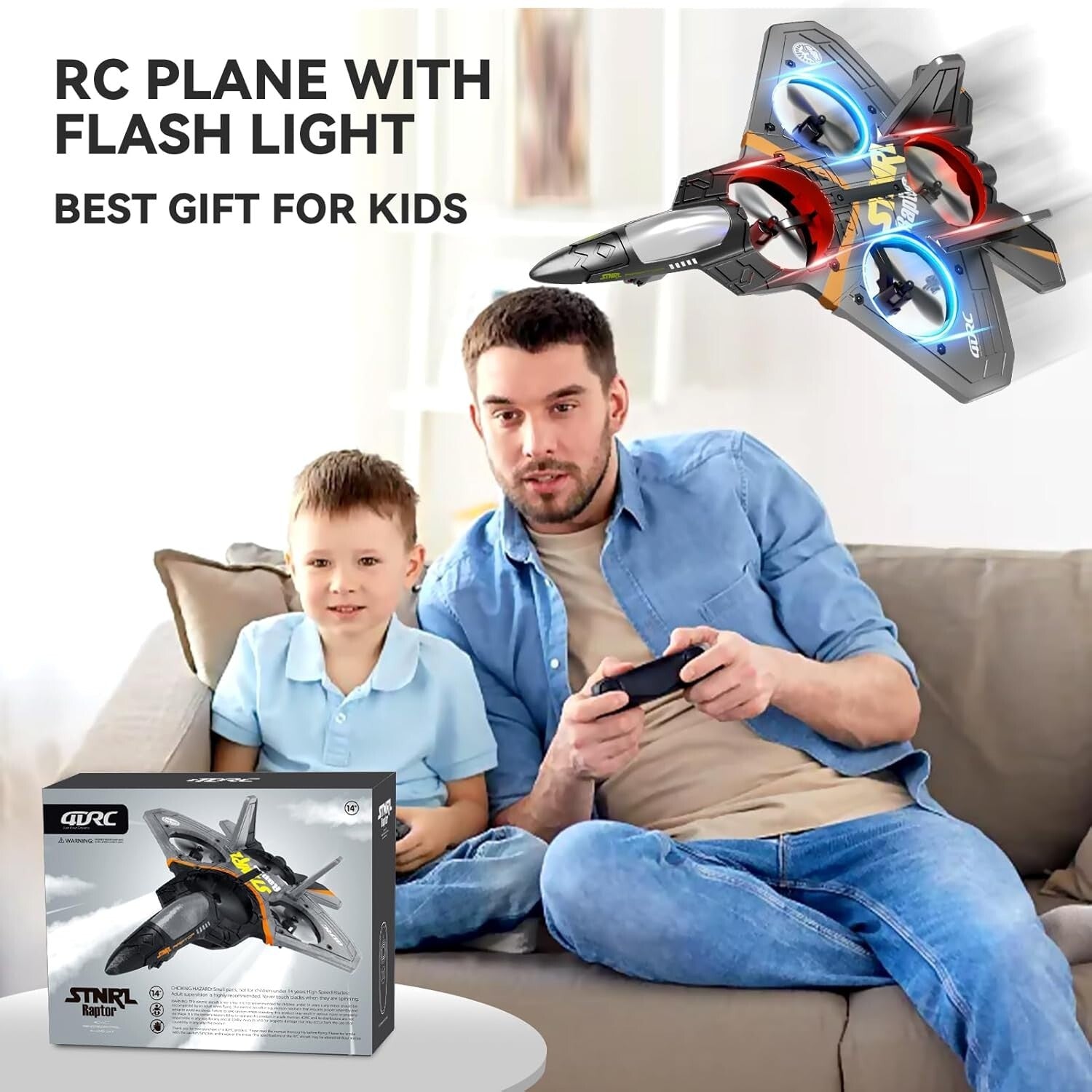 Durable V17 Remote Control Airplane - Aerial Stunts & Easy Controls for All Ages