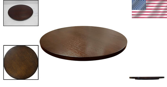 Espresso Finish 21-Inch Spinning Lazy Susan for Elegant Dining Experience