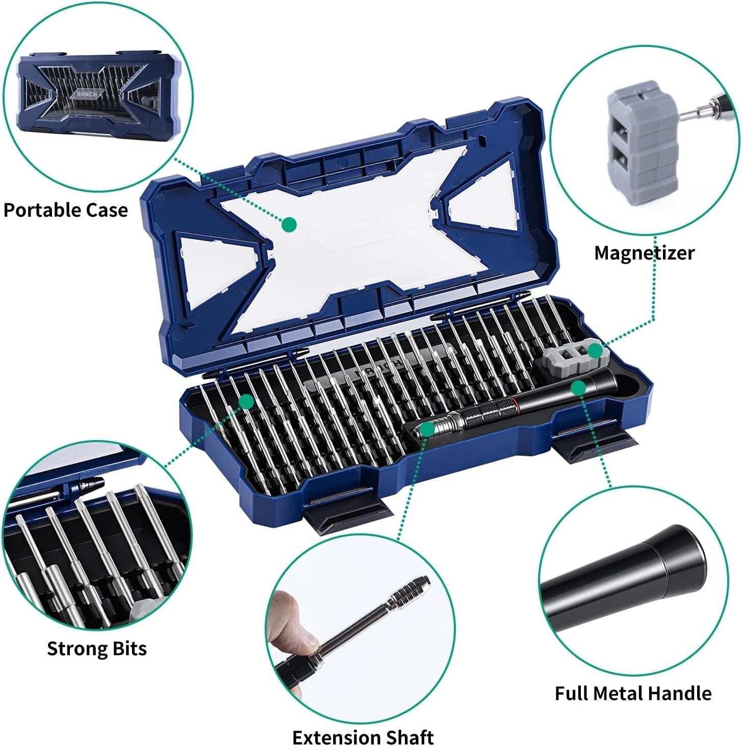 Ultimate 55-in-1 Precision Screwdriver Set for Small Electronics Repair