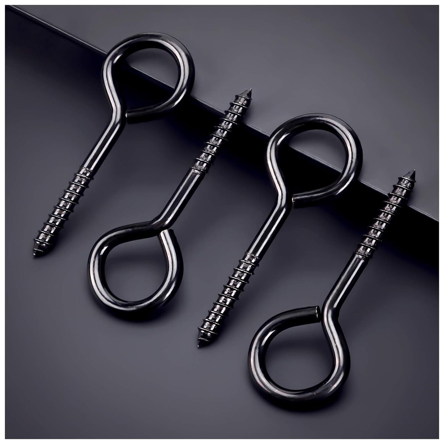 Heavy-Duty 5 Inch Eye Hooks - 20 Pcs Stainless Steel with 400 lb Load Capacity