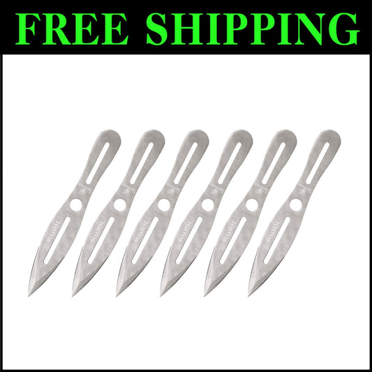 Lightweight 8-Inch Stainless Steel Throwing Knives with Sheaths for Competition