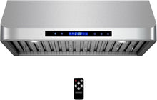 Load image into Gallery viewer, Stainless Steel Under Cabinet Range Hood: 500 CFM, Touch Control &amp; LED Lighting