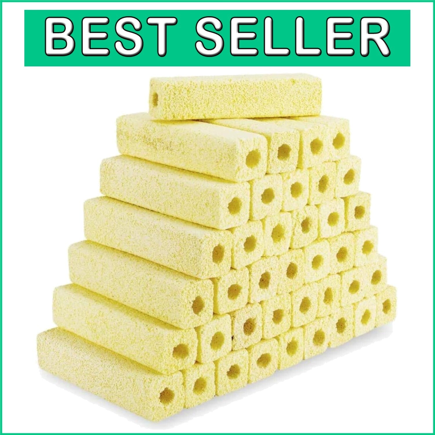 7.9 lbs 40-Pack Aquarium Bio Media Blocks - Enhance Water Clarity & Fish Health