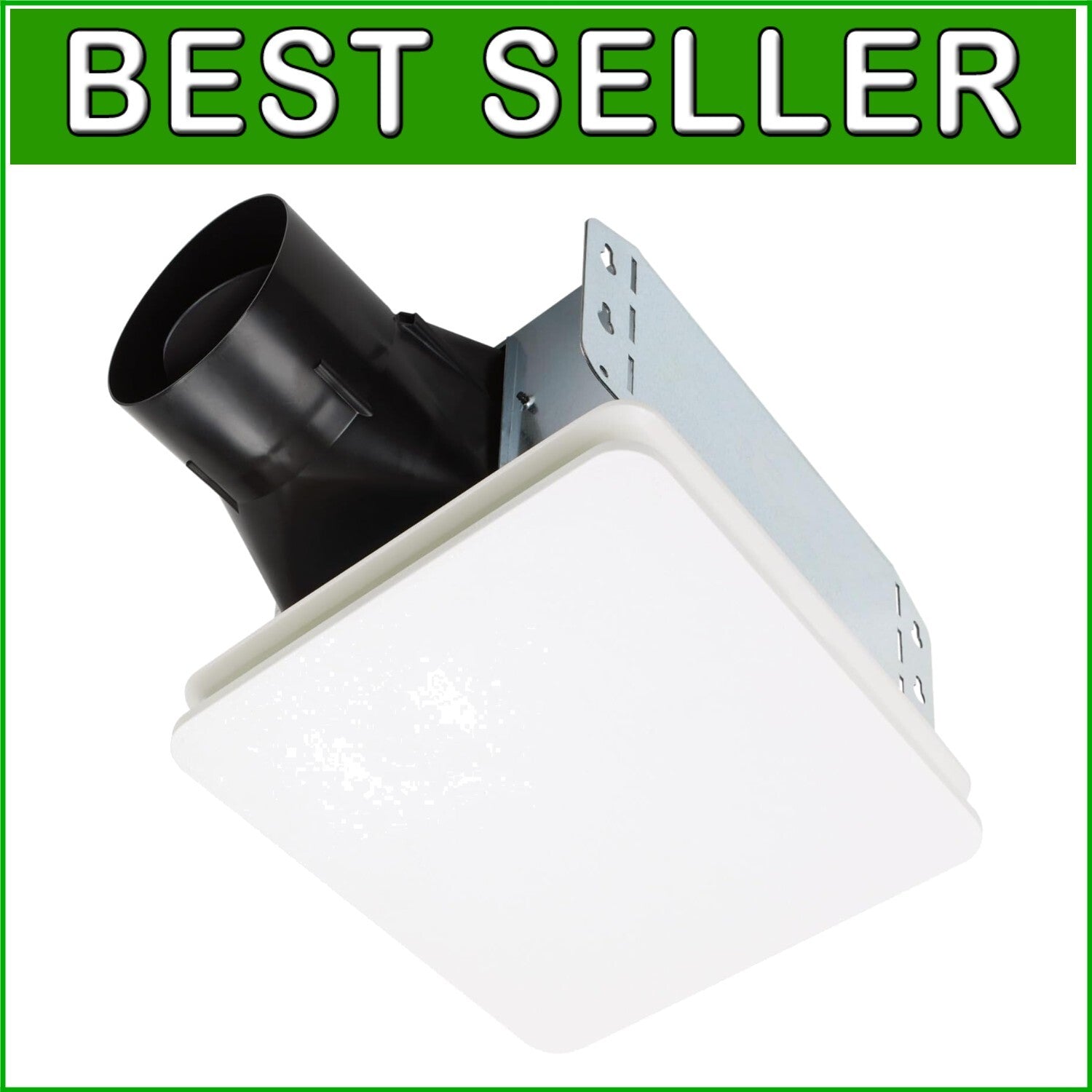 Efficient 60 CFM Exhaust Fan with Seamless Design - Ideal for Bathrooms