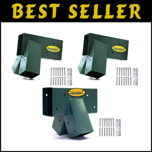 DIY Swing Set Bracket Kit with Steel A-Frame Brackets for Hassle-Free Assembly