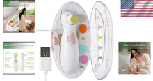 Load image into Gallery viewer, Rechargeable Baby Nail Clippers with Interchangeable Heads - Gentle &amp; Efficient