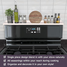 Load image into Gallery viewer, Elegant Magnetic Stove Top Shelf, 30 Inch - Spice Rack for Kitchen Efficiency