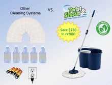 Load image into Gallery viewer, Award-Winning Hand Push Spin Mop with 2 Microfiber Heads - Effortless Cleaning
