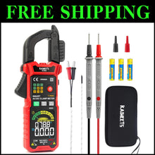 Load image into Gallery viewer, Compact Red Clamp Multimeter with Inrush Current Function &amp; Safety Features