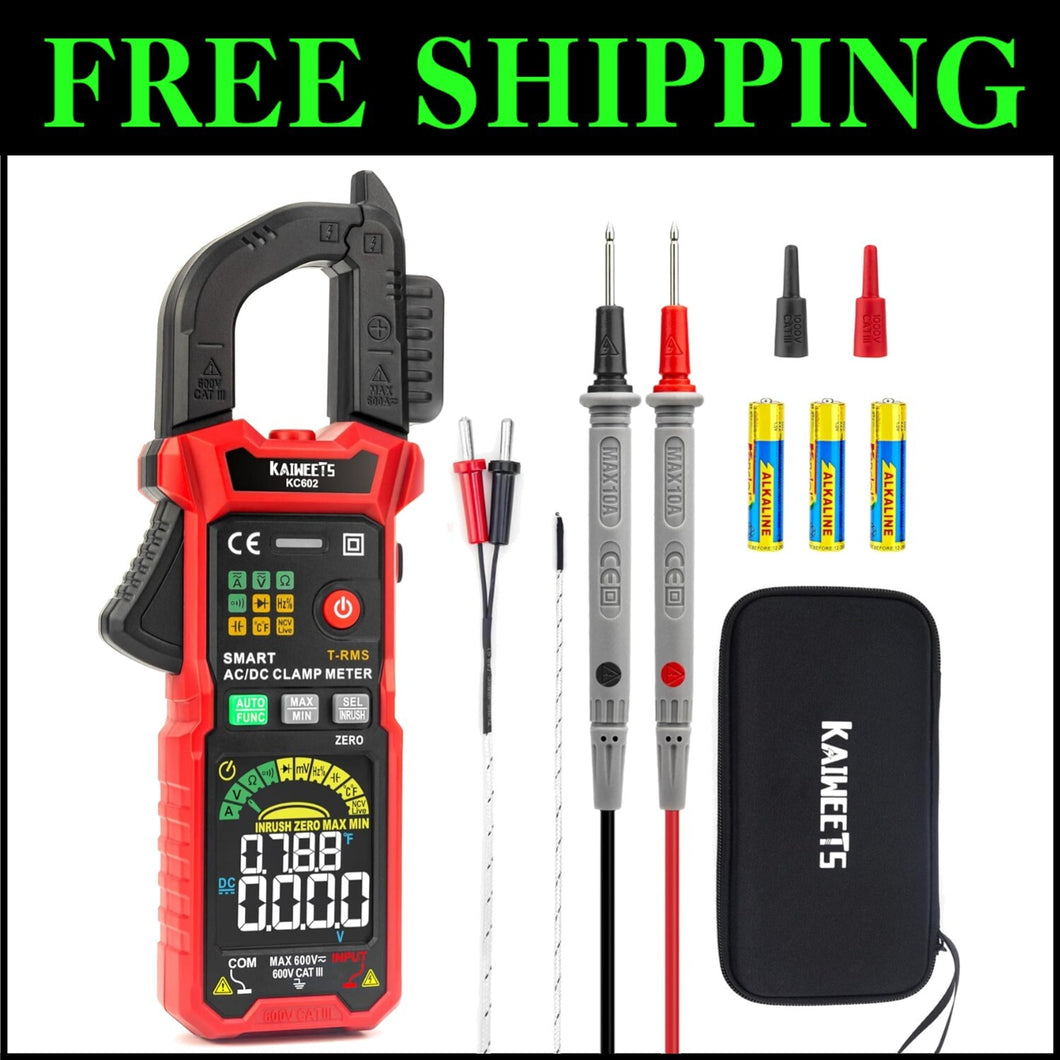 Features Multimeters Compact Red Clamp Multimeter with Inrush Current Function & Safety Fea ...
