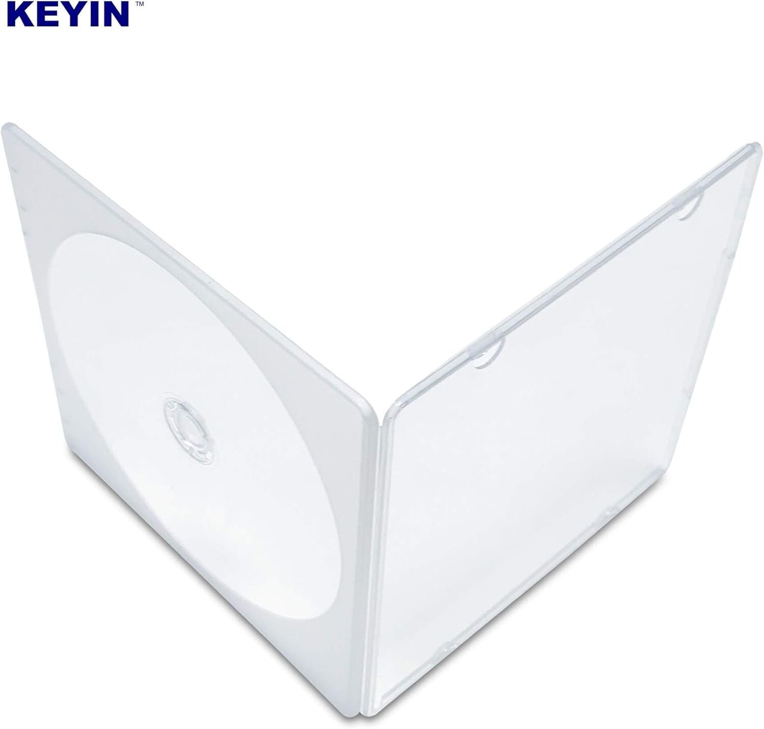 Space-Saving 100-Pack Clear Poly CD Cases - Perfect for Organizing Discs