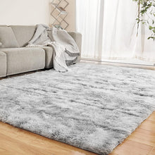 Load image into Gallery viewer, High Pile 8' X 10' Shag Area Rug in Light Grey - Stylish and Comfortable Decor