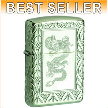 Load image into Gallery viewer, Refillable High Polish Green Brass Pocket Lighter - Perfect Gift Collection