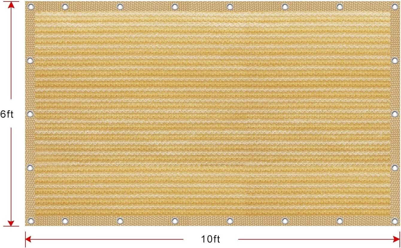 Easy-to-Install 6'x10' Shade Cloth with Grommets – Perfect for Weddings & Events