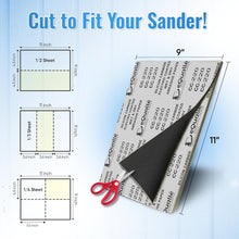 Load image into Gallery viewer, Durable 220 Grit Sandpaper - 100 Sheet Pack for Effortless Surface Preparation