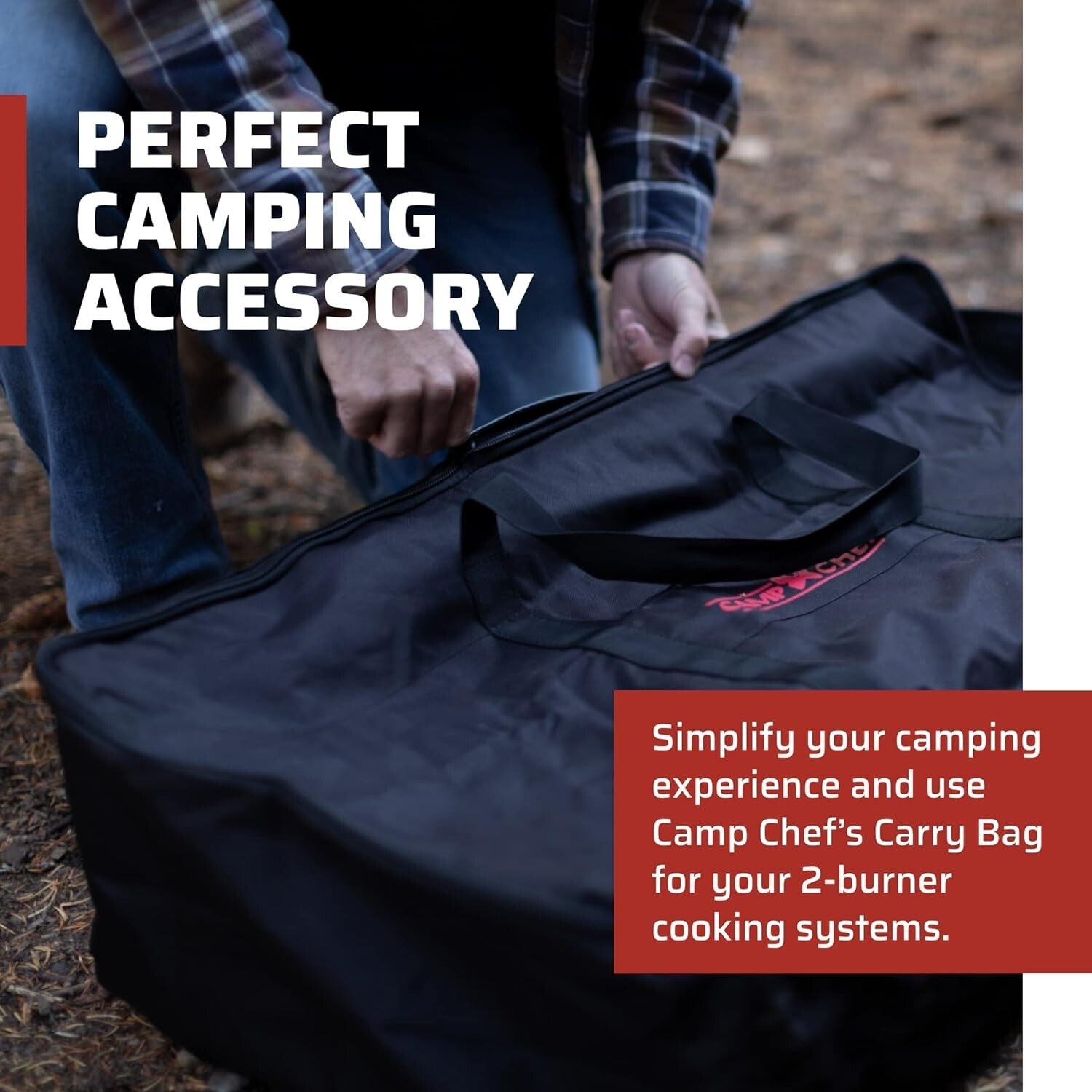 Durable Camp Chef Carry Bag for Two-Burner Stoves - Weather-Resistant Design