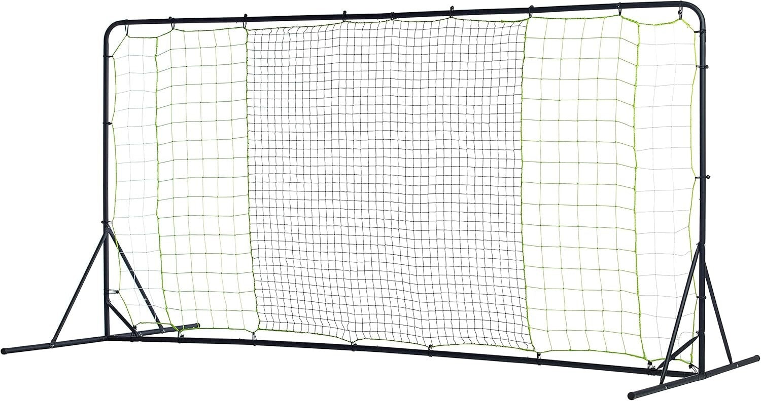 Durable Soccer Rebounder - Tournament Steel Net for Training 12' x 6' & 6' x 4'