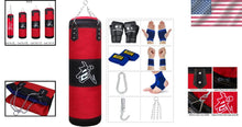 Load image into Gallery viewer, Lightweight 3.3ft Hanging Punching Bag with Gloves – Perfect for Martial Arts
