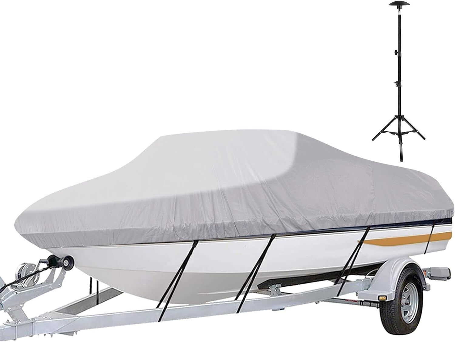 Durable UV Resistant Boat Cover 17'-19' - Fits Fishing, Ski, and Runabout Boats