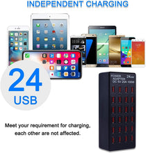 Load image into Gallery viewer, Portable 24-Port USB Fast Charging Station - Safe and Efficient for Travel