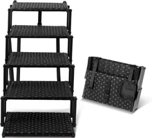 Load image into Gallery viewer, Foldable Dog Stairs with Non-Slip Surface – Supports Large Dogs Up to 200 Lbs