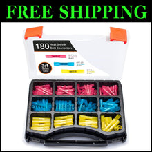 Load image into Gallery viewer, 180 PCS Assorted Heat Shrink Wire Splice Connectors - Marine and Automotive Use