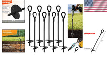 Load image into Gallery viewer, Rust-Resistant Heavy-Duty Ground Anchors (20”) for Tents and Canopies - Set of 8