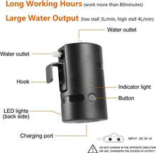 Load image into Gallery viewer, Waterproof Camping Shower with 2 Flow Rates &amp; Built-in LEDs - Lightweight Design
