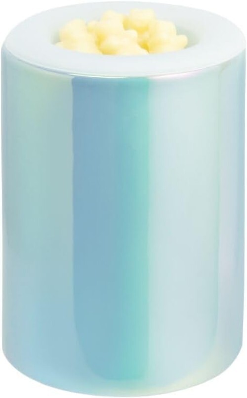 Elegant Blue Electric Wax Melter - Timer, LED Light & Easy Wax Removal Dish