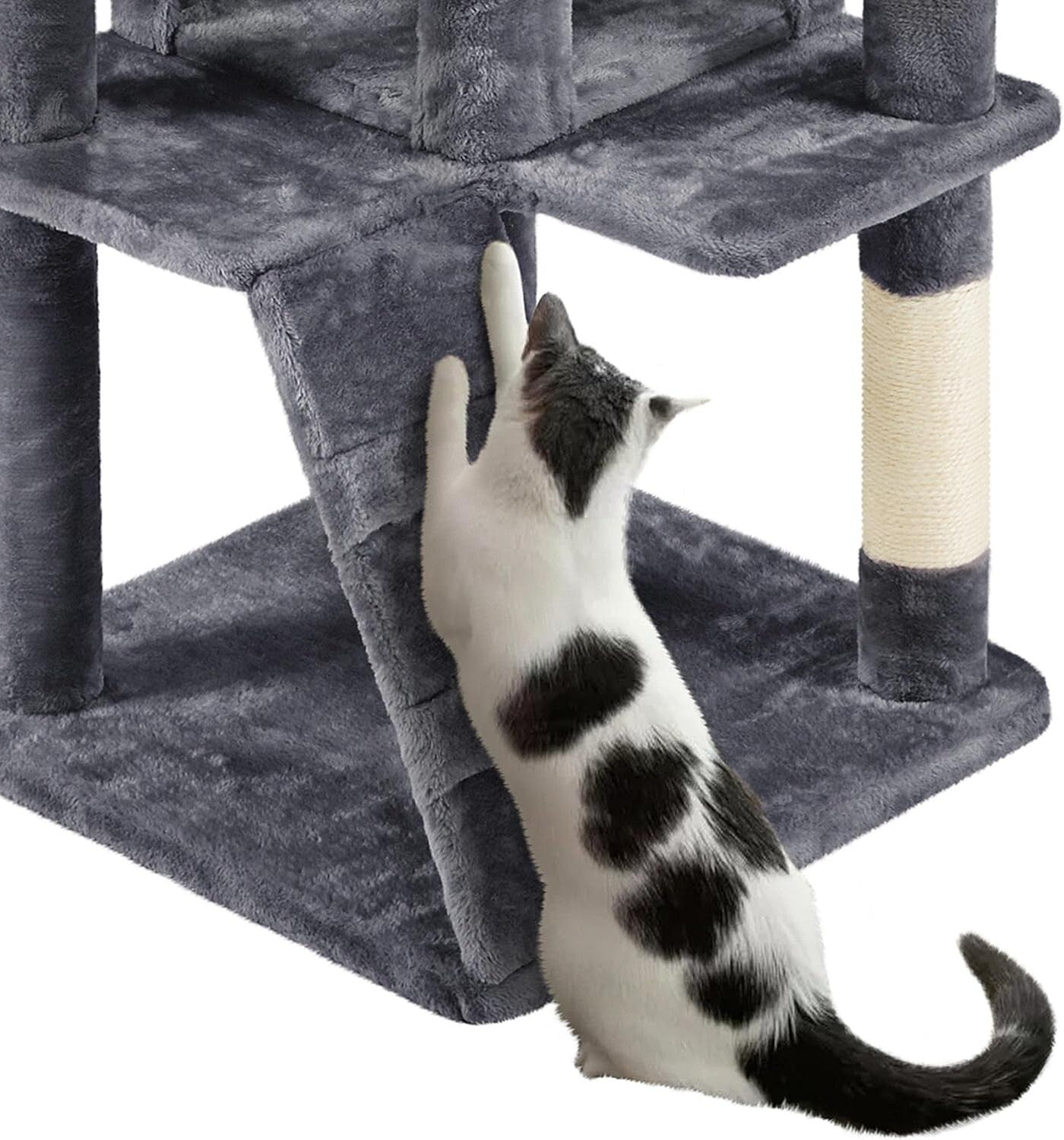 Premium 70in Cat Tower with Cat Condos, Scratch Posts & Indoor Activity Center